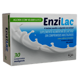 Enzilac Enzima Lactase 10000UI 30 Comprimidos Mastigáveis